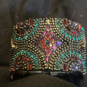 Colorful Beaded Cuff Bracelet